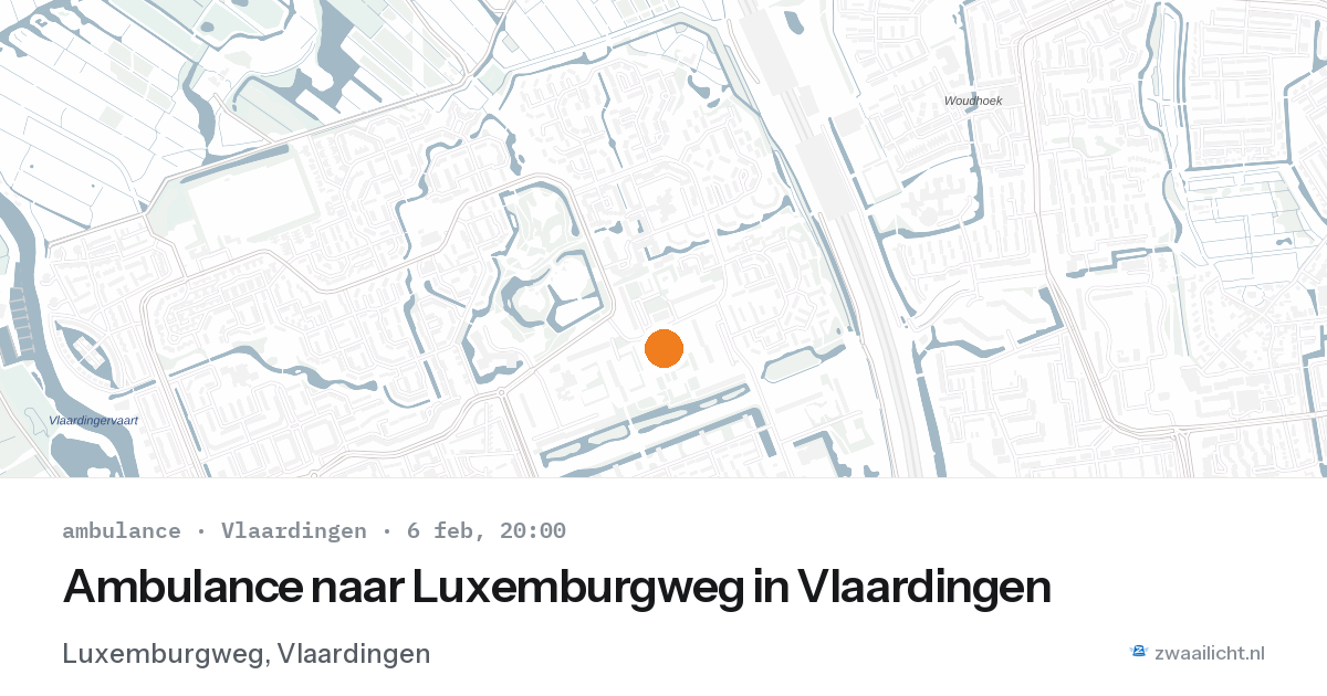 Ambulance naar Luxemburgweg in Vlaardingen — 6 feb 2026