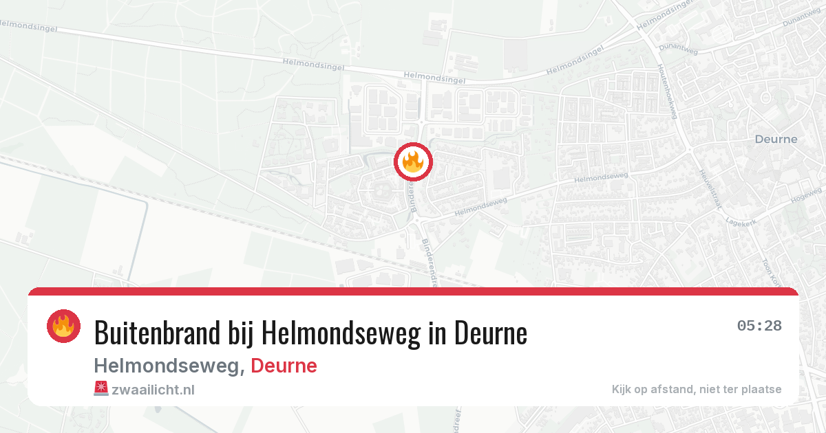 Buitenbrand bij Helmondseweg in Deurne — 11 aug 2026