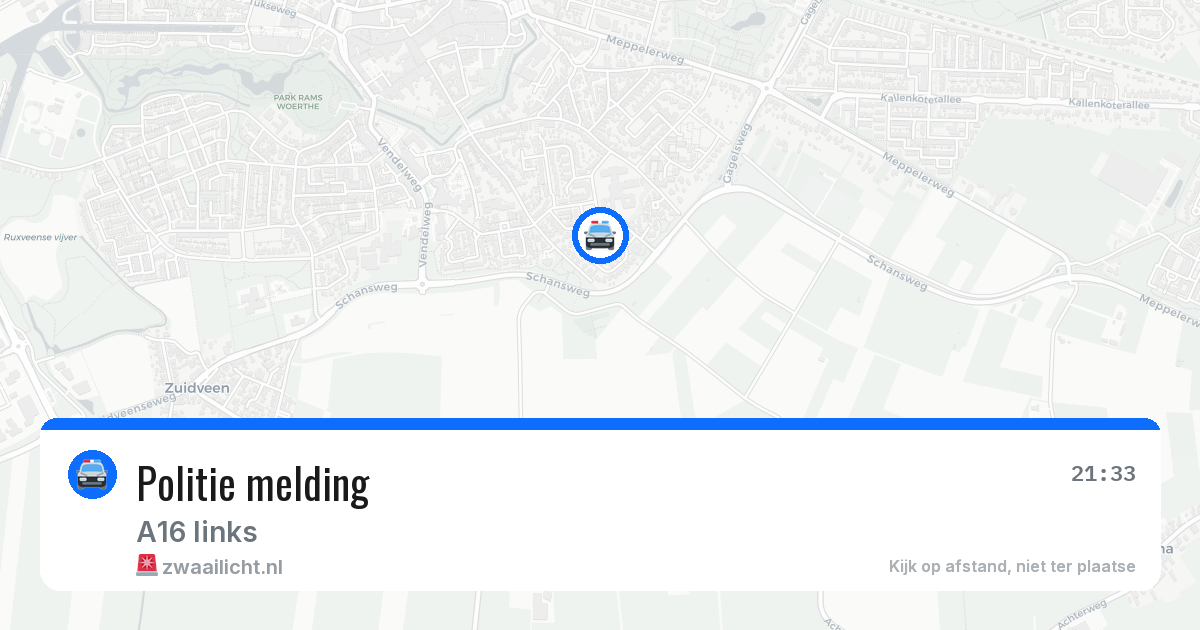 Politie melding — 5 mei 2026 | 🚨 Zwaailicht.nl