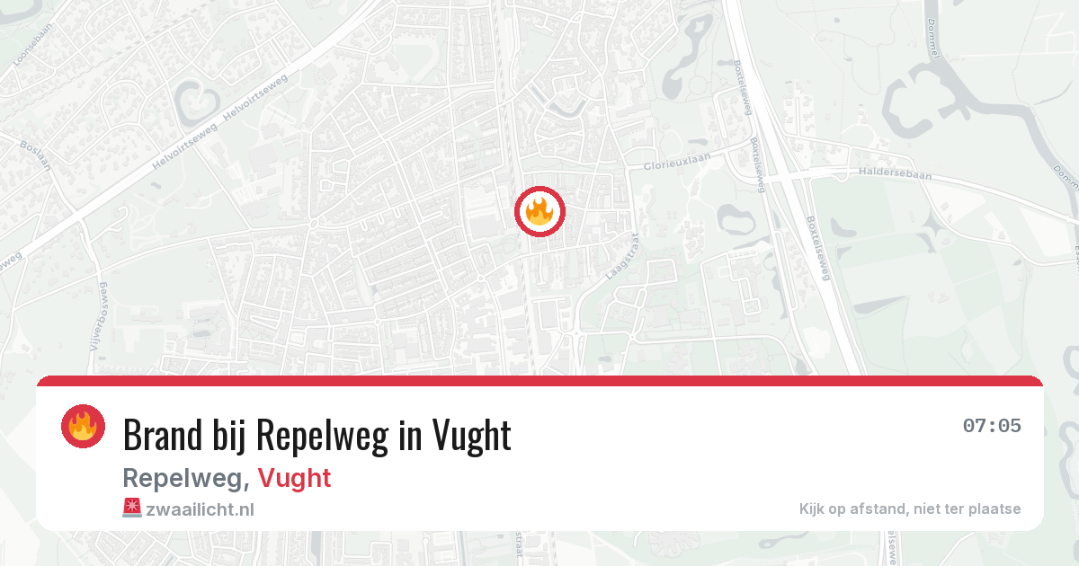 Brand bij Repelweg in Vught — 28 jun 2026