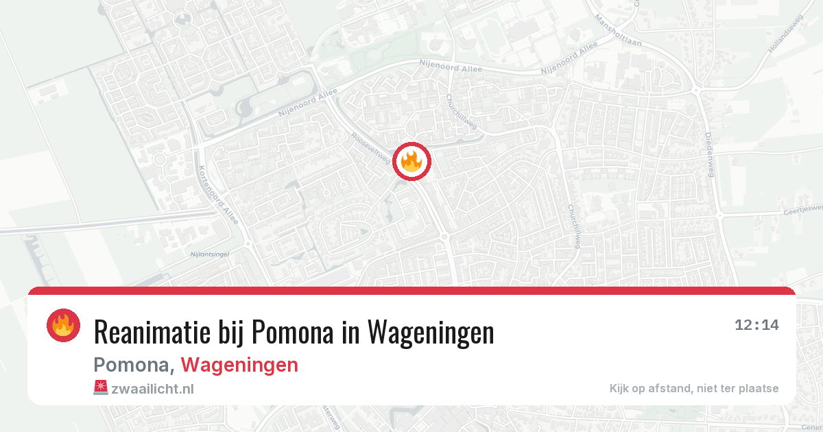 Reanimatie bij Pomona in Wageningen — 24 jul 2026