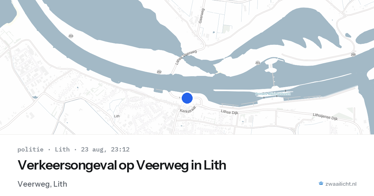 Verkeersongeval op Veerweg in Lith — 23 aug 2026