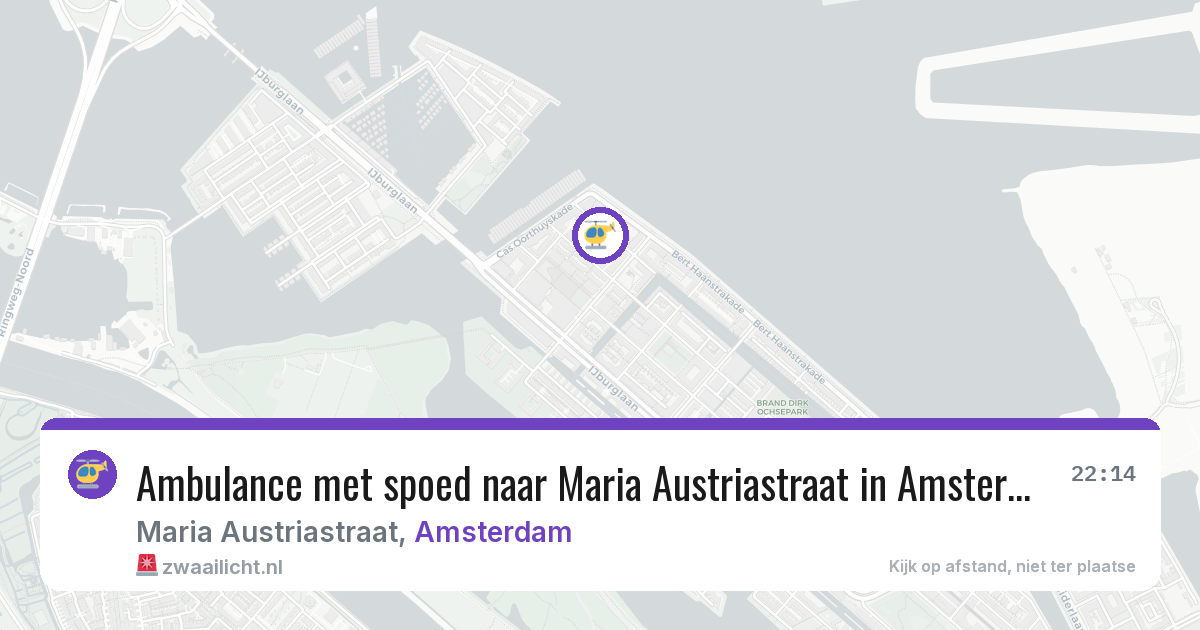 Ambulance met spoed naar Maria Austriastraat in Amsterdam — 5 jul 2026