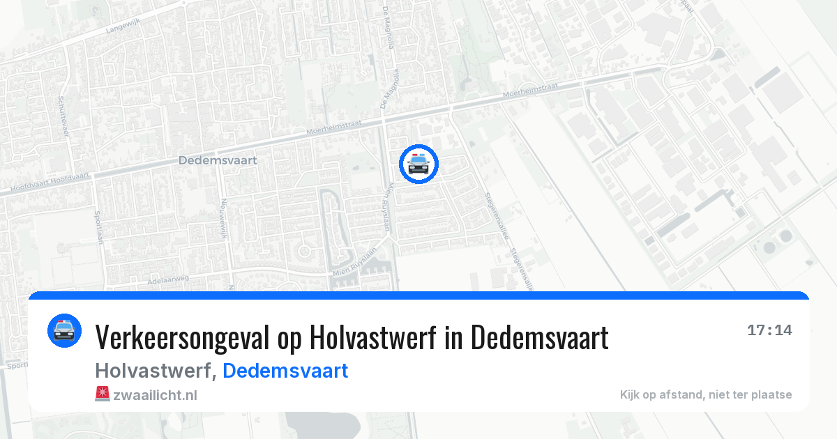 Verkeersongeval op Holvastwerf in Dedemsvaart — 21 apr 2026