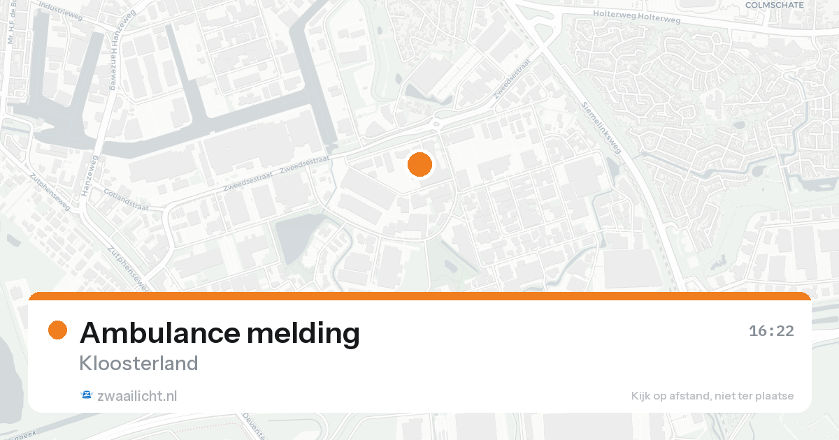 Ambulance melding — 7 feb 2026