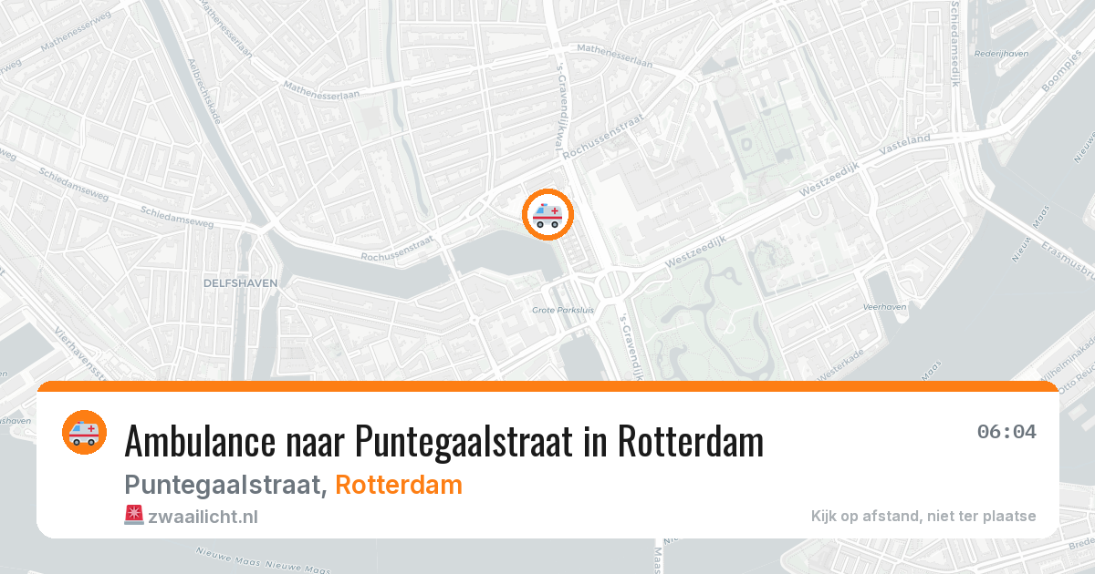 Ambulance naar Puntegaalstraat in Rotterdam — 11 jul 2026