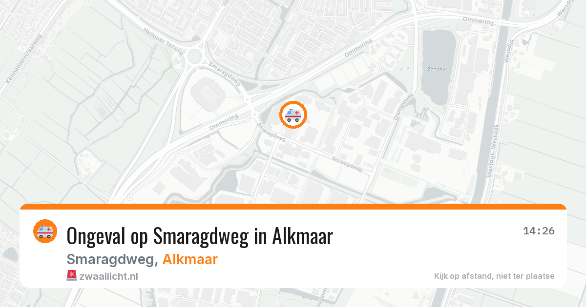 Ongeval op Smaragdweg in Alkmaar — 8 apr 2026