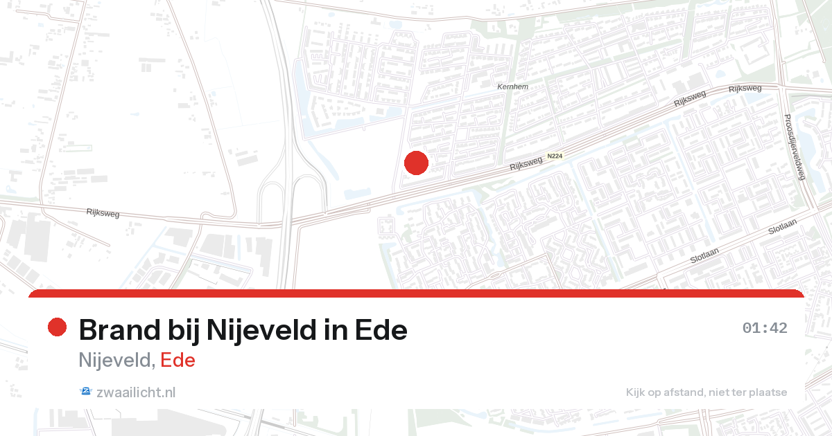 Brand bij Nijeveld in Ede — 27 aug 2026