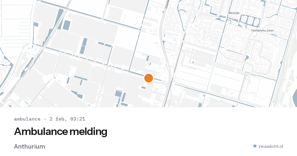 Ambulance melding — 2 feb 2026