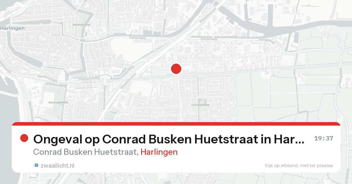 Ongeval op Conrad Busken Huetstraat in Harlingen — 7 feb 2026