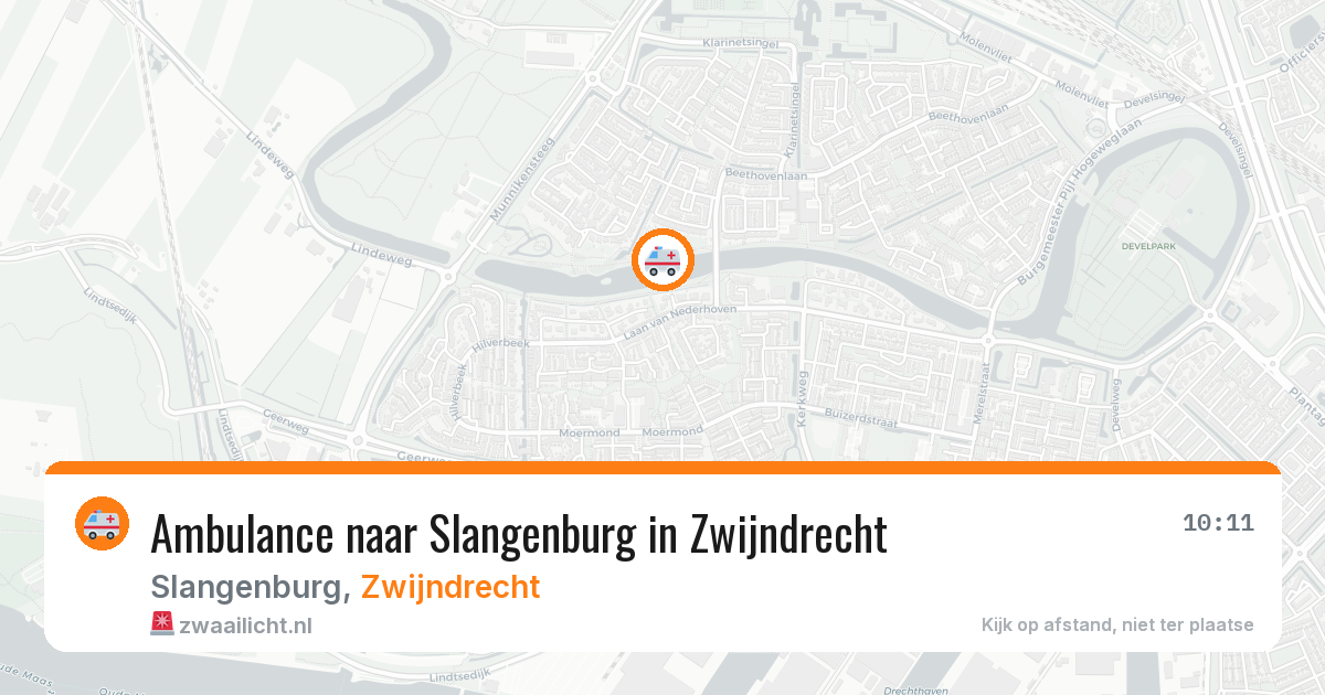 Ambulance naar Slangenburg in Zwijndrecht — 23 apr 2026