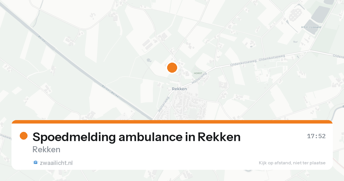 Spoedmelding ambulance in Rekken — 11 aug 2026