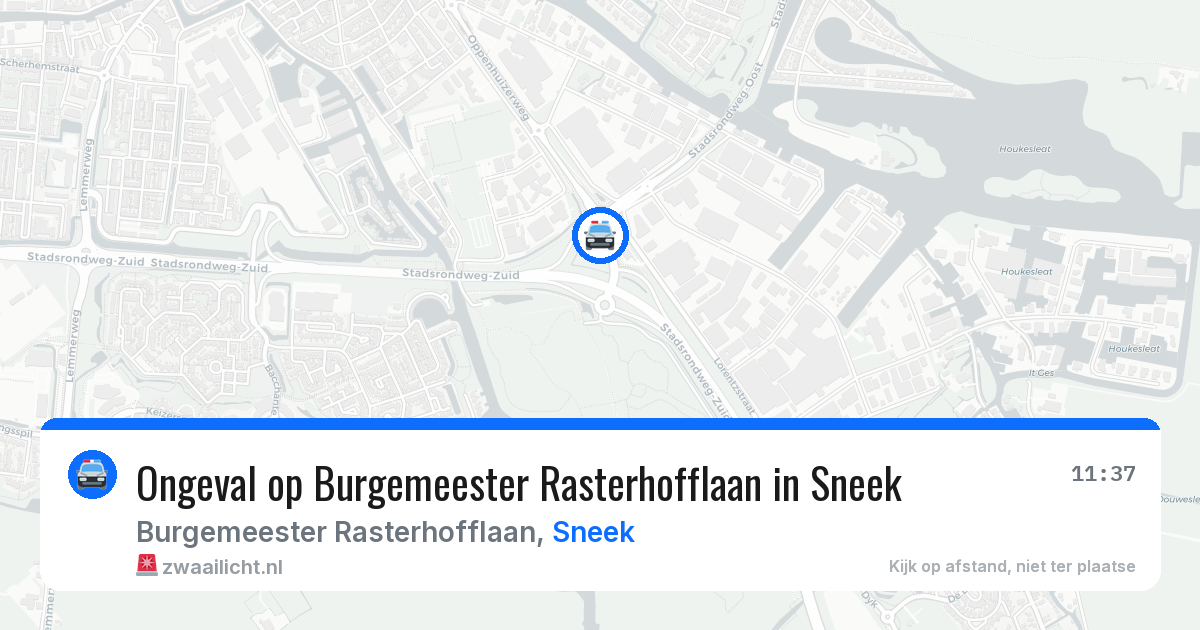 Ongeval op Burgemeester Rasterhofflaan in Sneek — 23 apr 2026