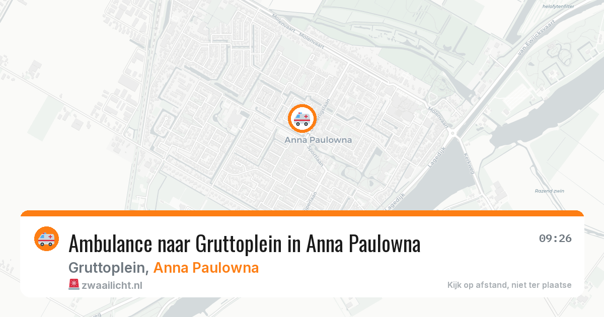 Ambulance naar Gruttoplein in Anna Paulowna — 5 jun 2026