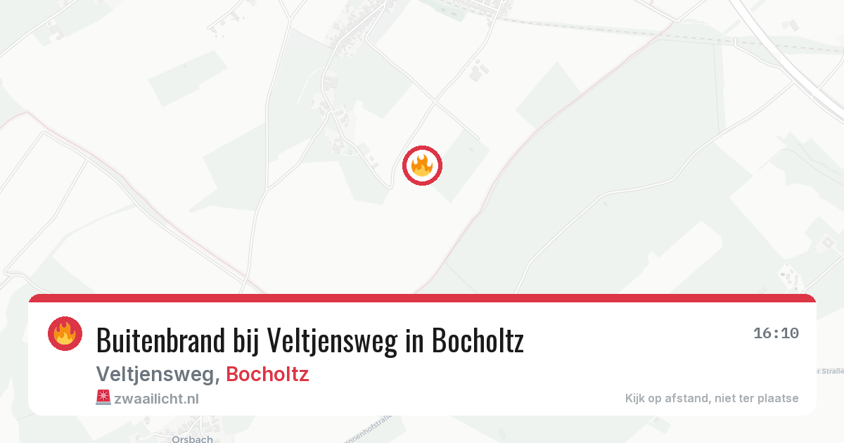 Buitenbrand bij Veltjensweg in Bocholtz — 1 aug 2026