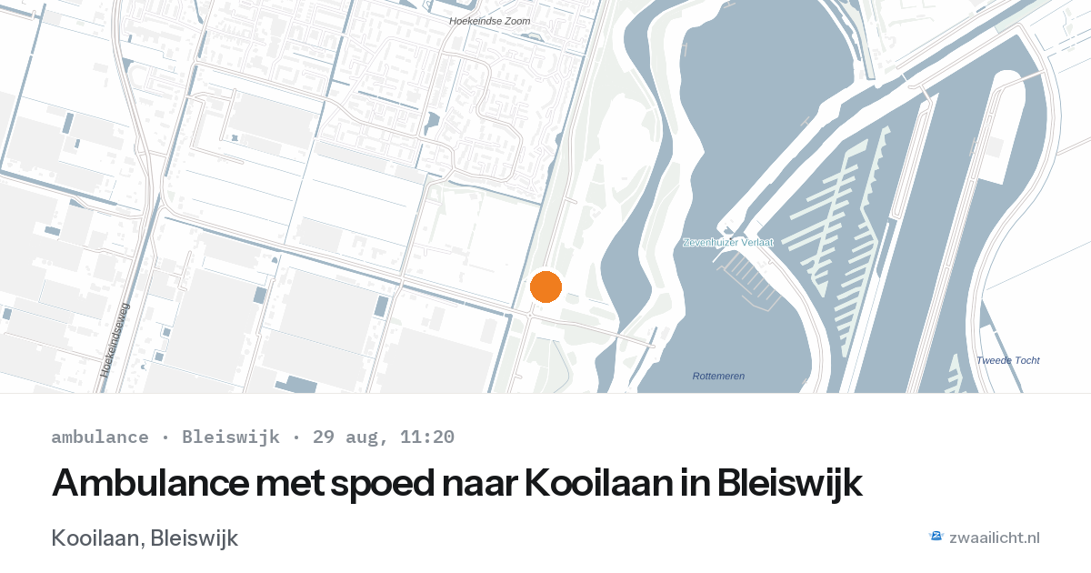 Ambulance met spoed naar Kooilaan in Bleiswijk — 29 aug 2026