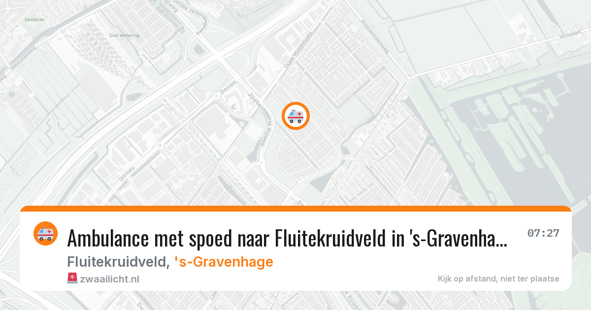 Ambulance met spoed naar Fluitekruidveld in 's-Gravenhage — 22 mei 2026