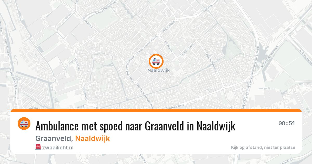 Ambulance met spoed naar Graanveld in Naaldwijk — 18 apr 2026