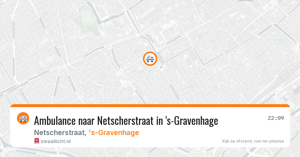 Ambulance naar Netscherstraat in 's-Gravenhage — 27 jul 2026