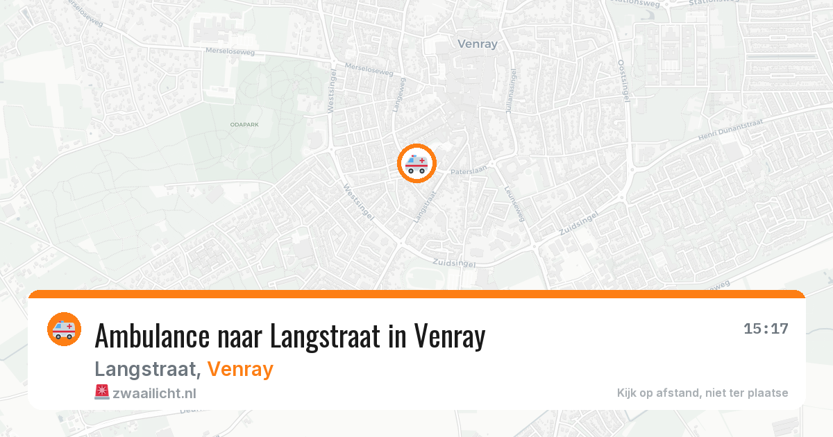 Ambulance naar Langstraat in Venray — 24 jul 2026