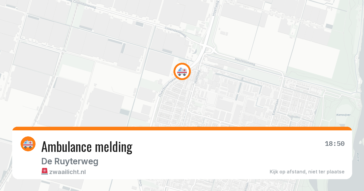 Ambulance melding — 11 mei 2026