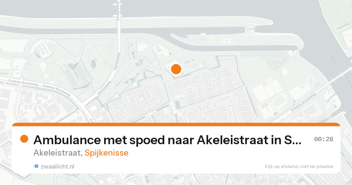 Ambulance met spoed naar Akeleistraat in Spijkenisse — 30 jan 2026
