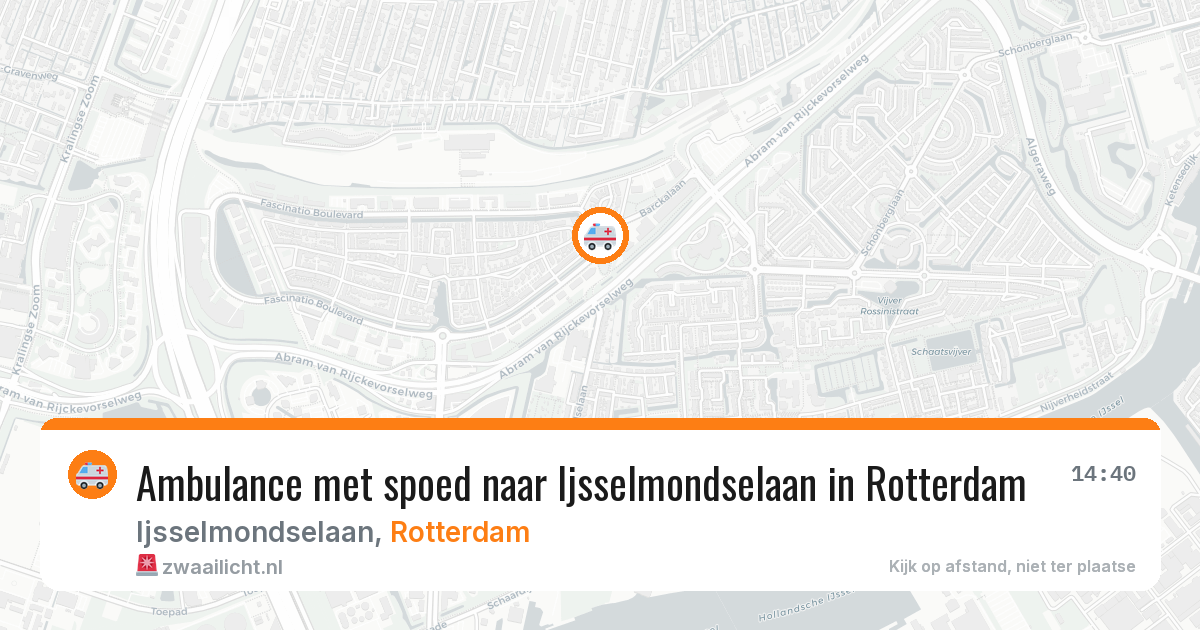 Ambulance met spoed naar Ijsselmondselaan in Rotterdam — 13 jun 2026