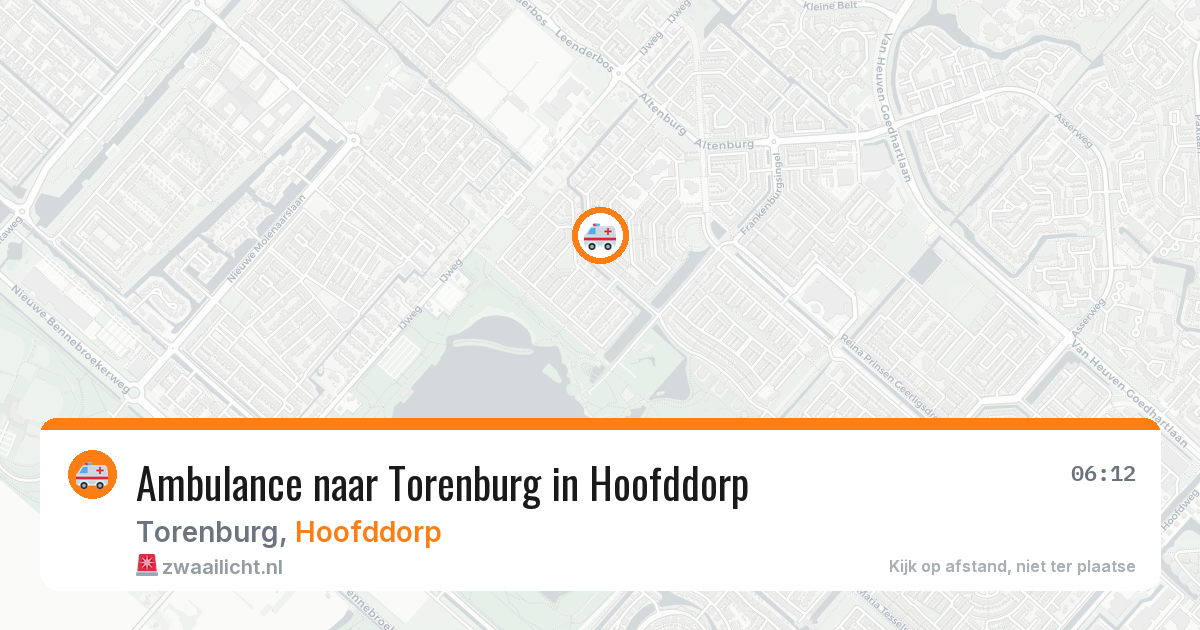 Ambulance naar Torenburg in Hoofddorp — 11 mei 2026