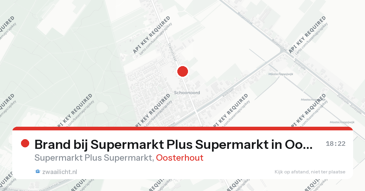 Brand bij Supermarkt Plus Supermarkt in Oosterhout — 19 mei 2026