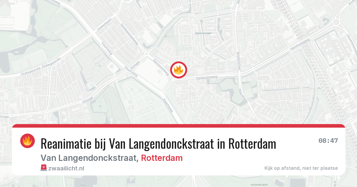Reanimatie bij Van Langendonckstraat in Rotterdam — 22 mrt 2026