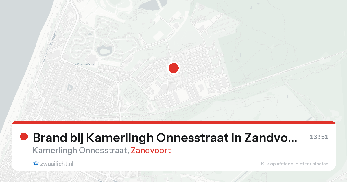 Brand bij Kamerlingh Onnesstraat in Zandvoort — 27 mei 2026