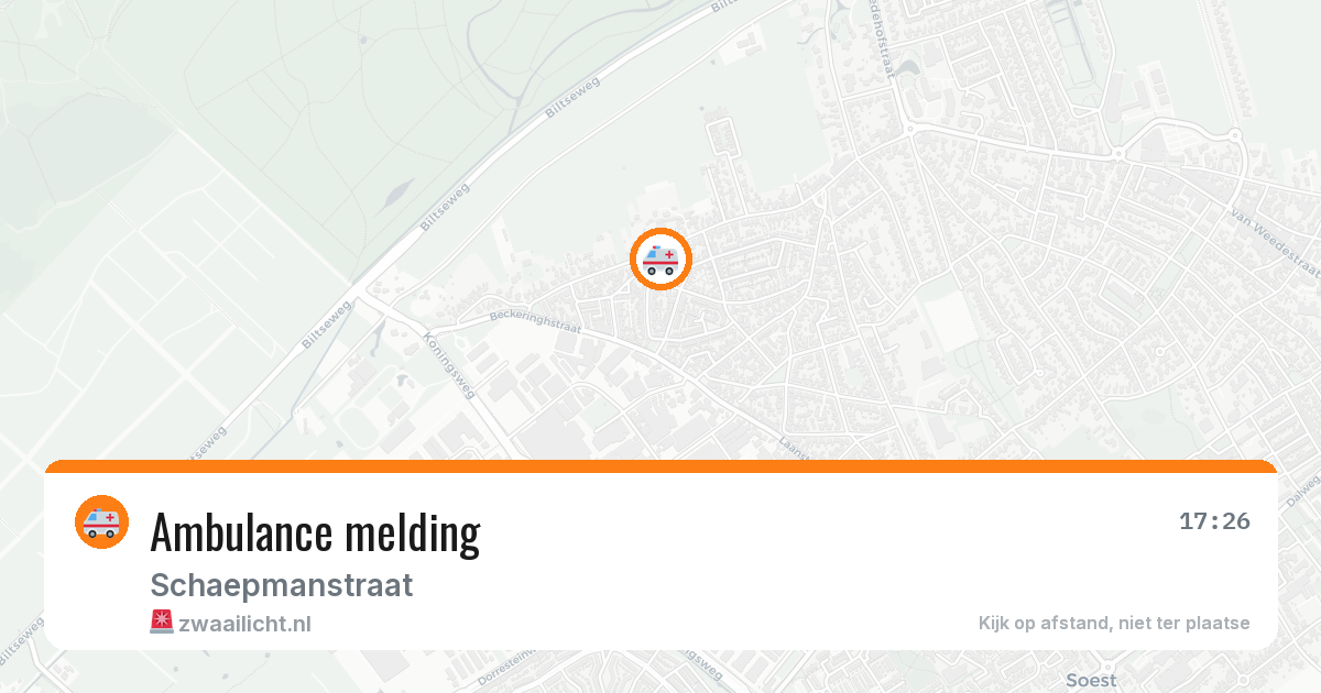 Ambulance melding — 30 mei 2026