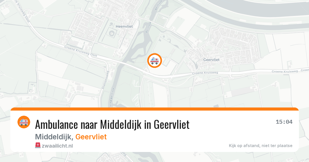 Ambulance naar Middeldijk in Geervliet — 8 aug 2026