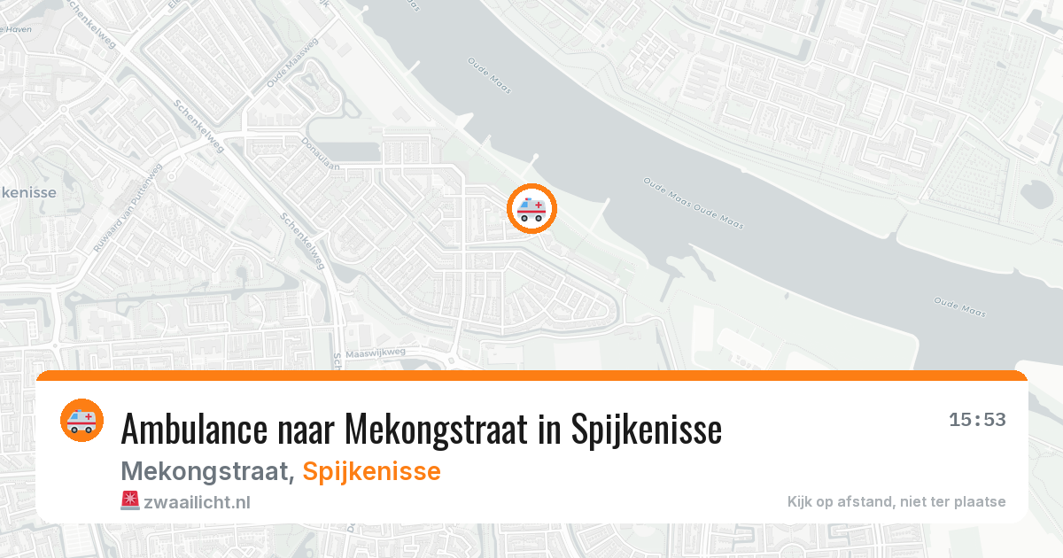 Ambulance naar Mekongstraat in Spijkenisse — 5 aug 2026
