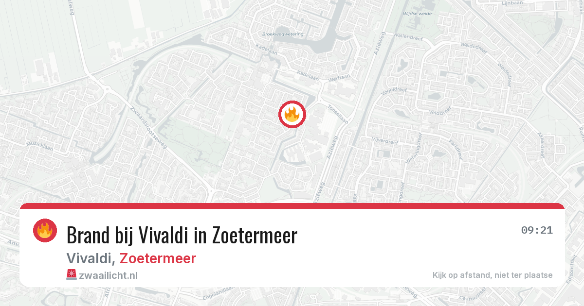 Brand bij Vivaldi in Zoetermeer — 5 mei 2026