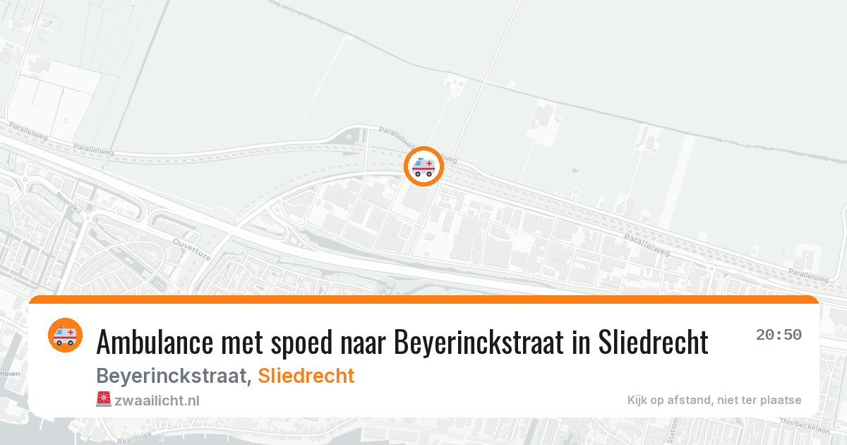 Ambulance met spoed naar Beyerinckstraat in Sliedrecht — 2 apr 2026
