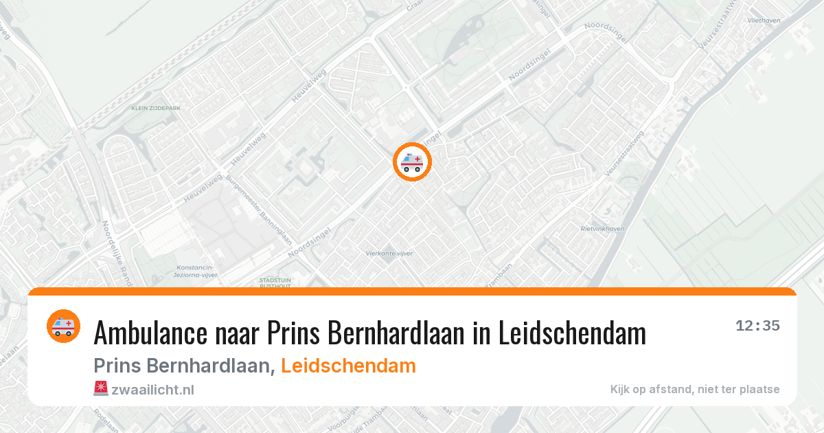 Ambulance naar Prins Bernhardlaan in Leidschendam — 29 mei 2026