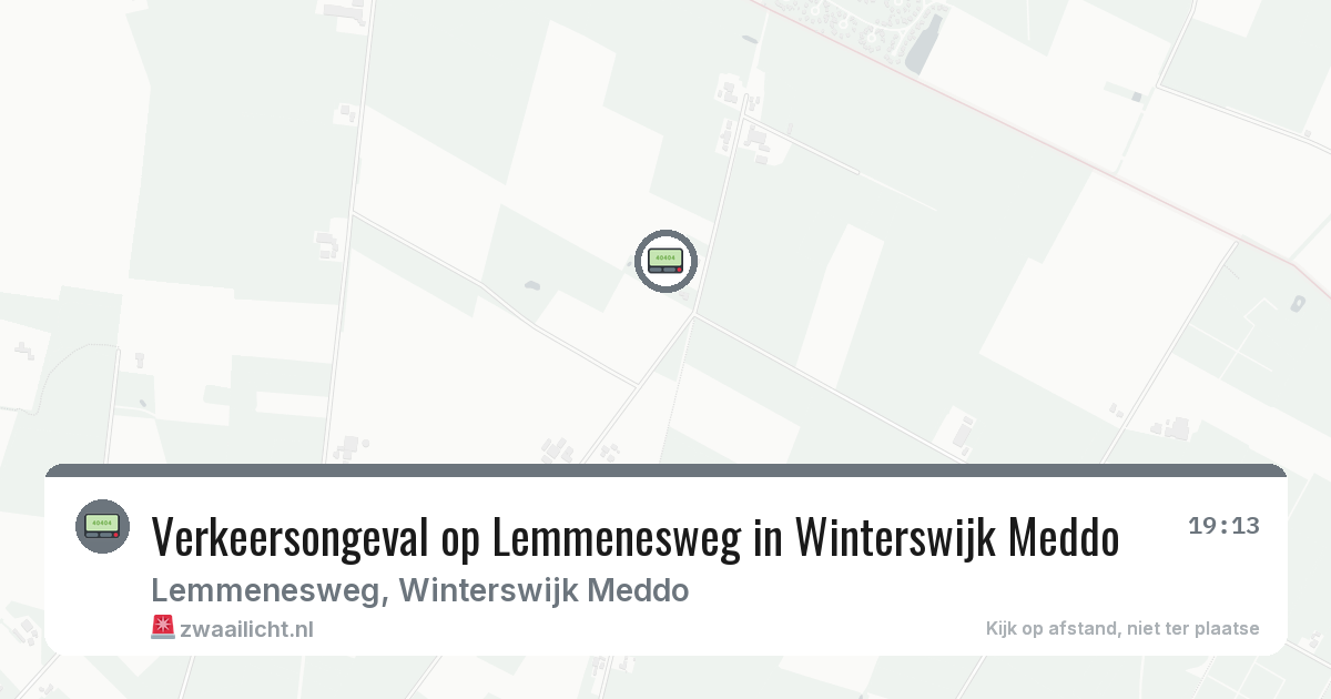 Verkeersongeval op Lemmenesweg in Winterswijk Meddo — 15 feb 2026
