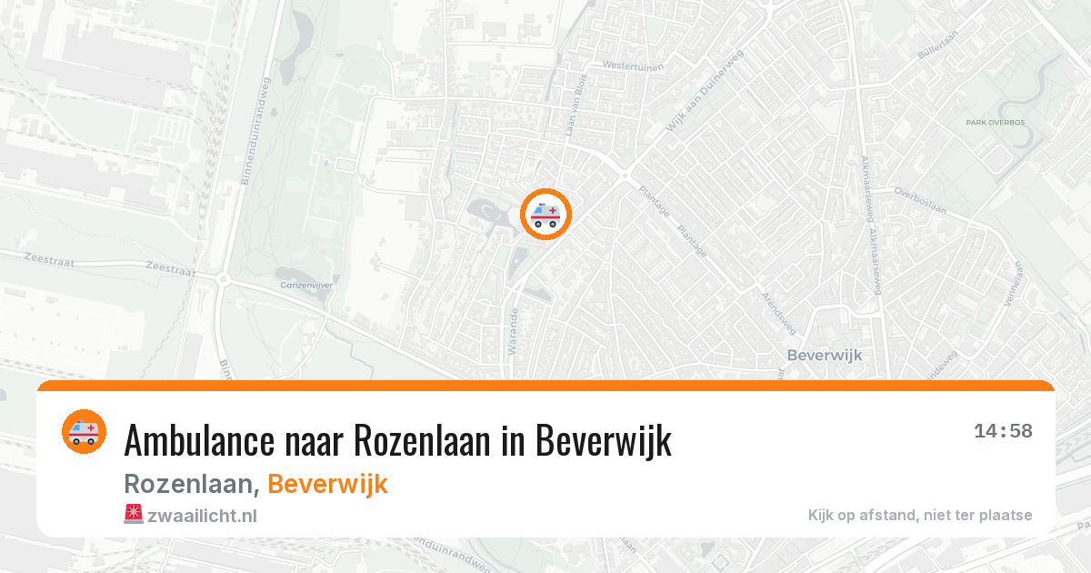 Ambulance naar Rozenlaan in Beverwijk — 2 jul 2026