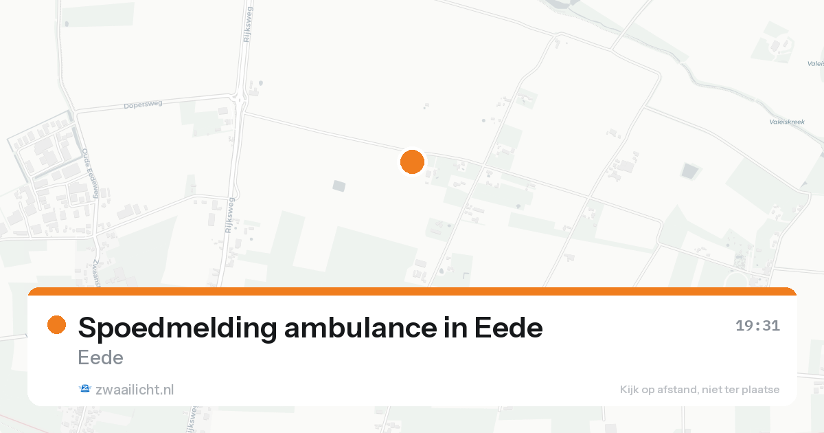 Spoedmelding ambulance in Eede — 19 aug 2026
