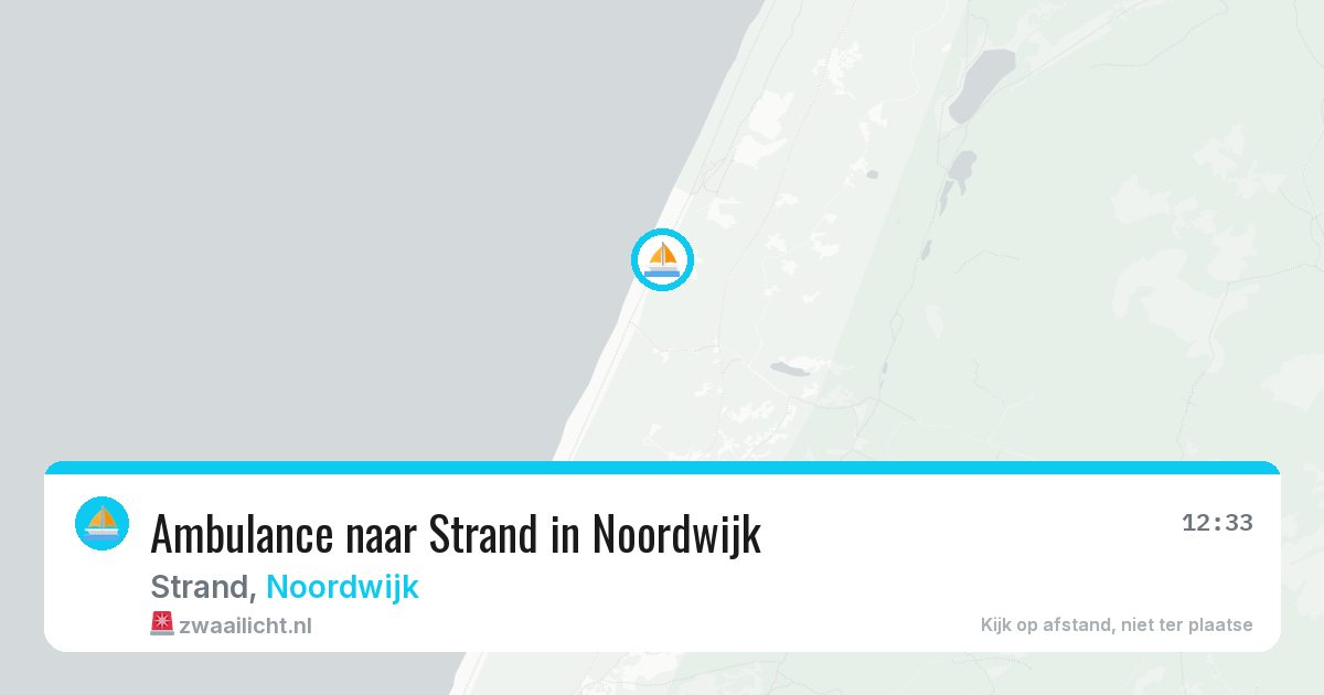 Ambulance naar Strand in Noordwijk — 10 aug 2026