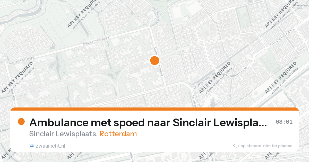 Ambulance met spoed naar Sinclair Lewisplaats in Rotterdam — 7 feb 2026