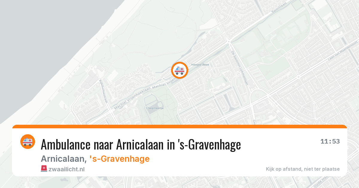 Ambulance naar Arnicalaan in 's-Gravenhage — 8 jul 2026