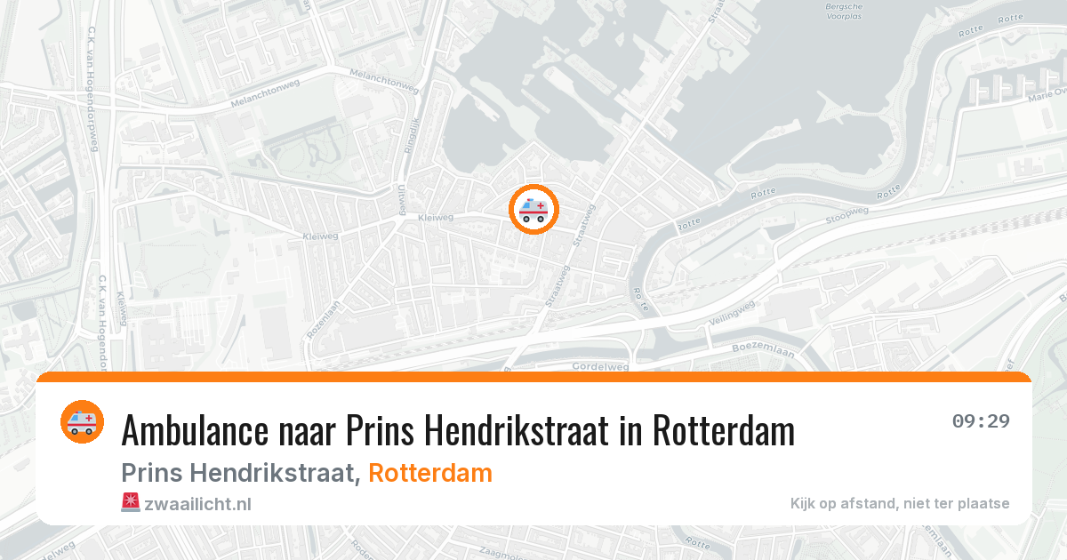 Ambulance naar Prins Hendrikstraat in Rotterdam — 4 mrt 2026
