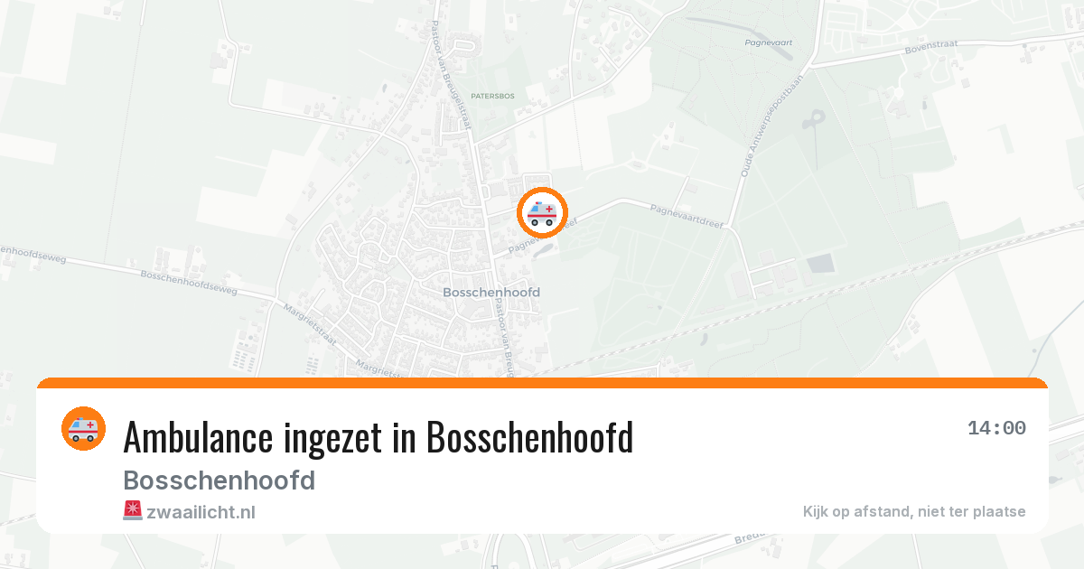 Ambulance ingezet in Bosschenhoofd — 13 aug 2026