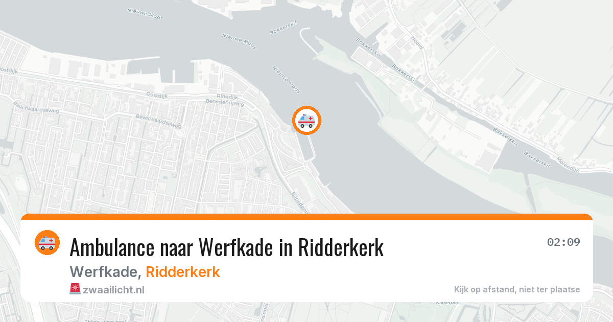 Ambulance naar Werfkade in Ridderkerk — 3 jun 2026