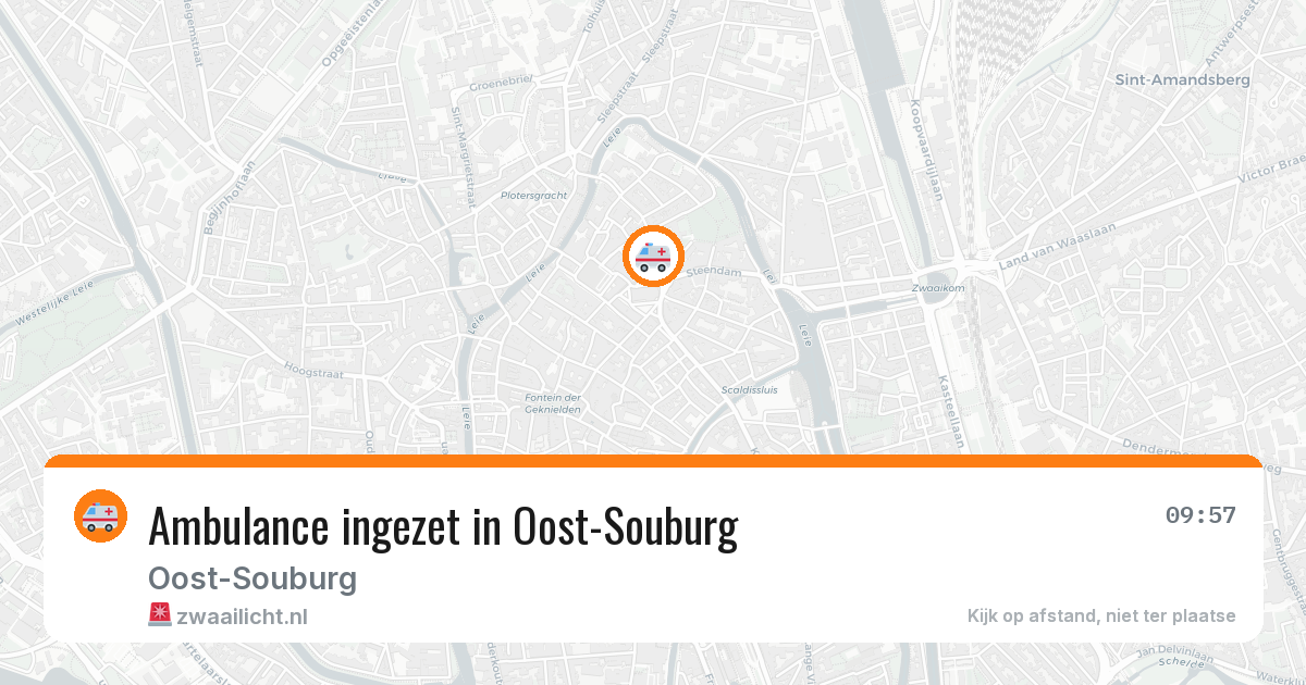 Ambulance ingezet in Oost-Souburg — 16 mrt 2026