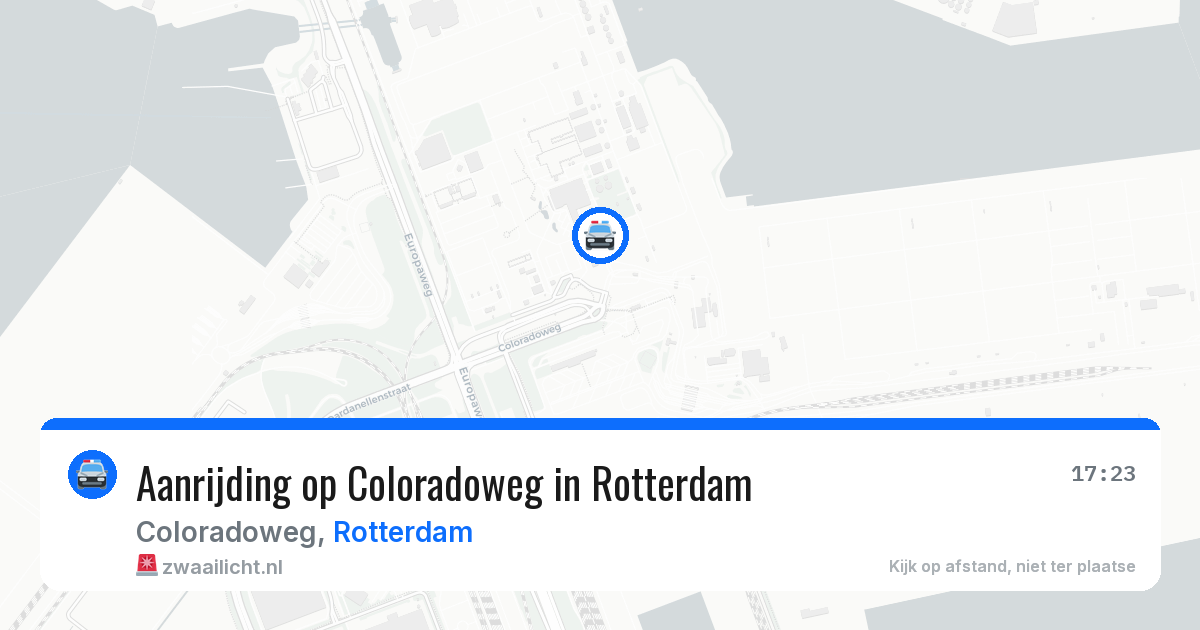 Aanrijding op Coloradoweg in Rotterdam — 23 jul 2026