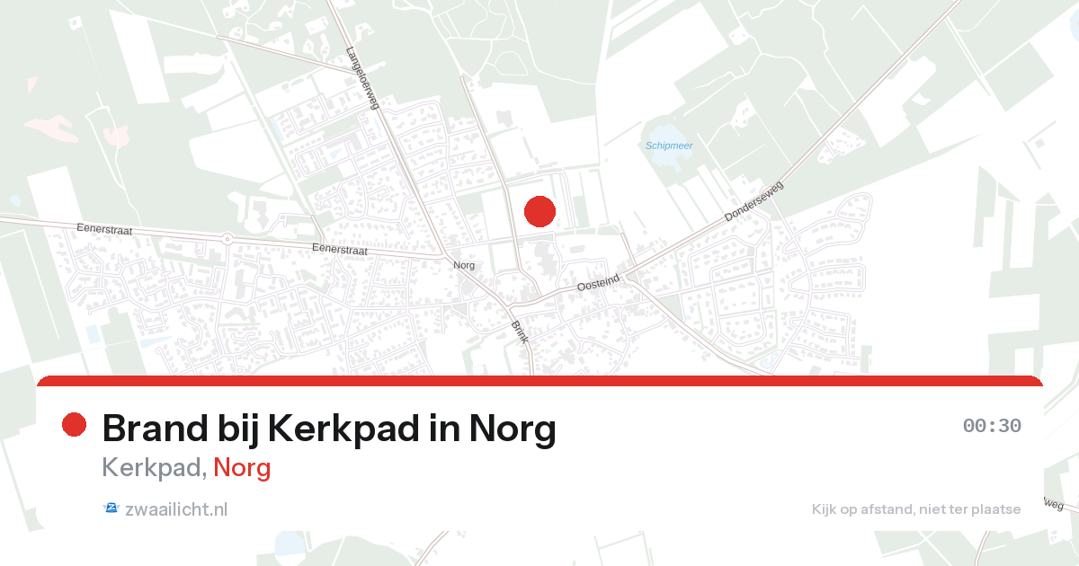 Brand bij Kerkpad in Norg — 31 jan 2026