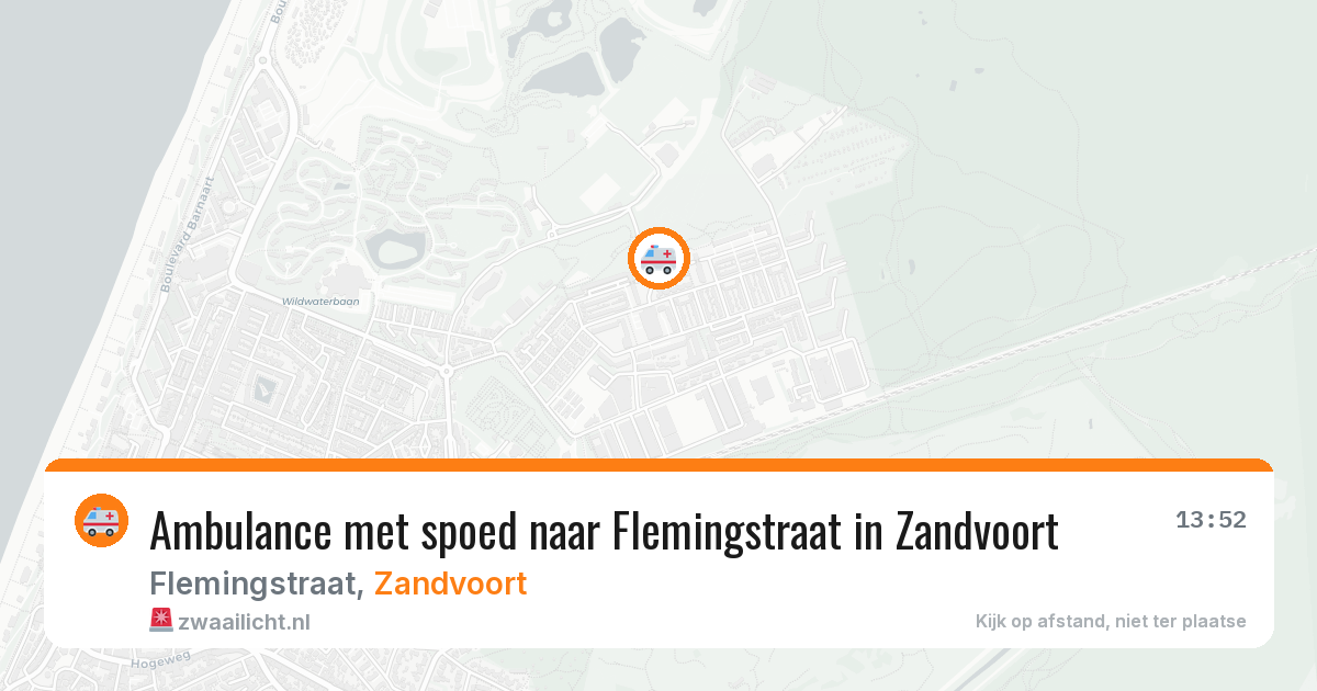 Ambulance met spoed naar Flemingstraat in Zandvoort — 2 apr 2026